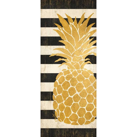 Gold Coast Pineapple White Modern Wood Framed Art Print by Brent, Paul