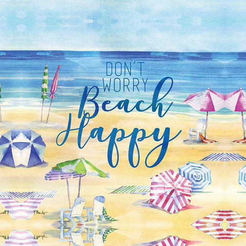 Beach Inspiration IV Black Ornate Wood Framed Art Print with Double Matting by Brent, Paul