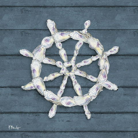 Oyster Cluster II White Modern Wood Framed Art Print by Brent, Paul