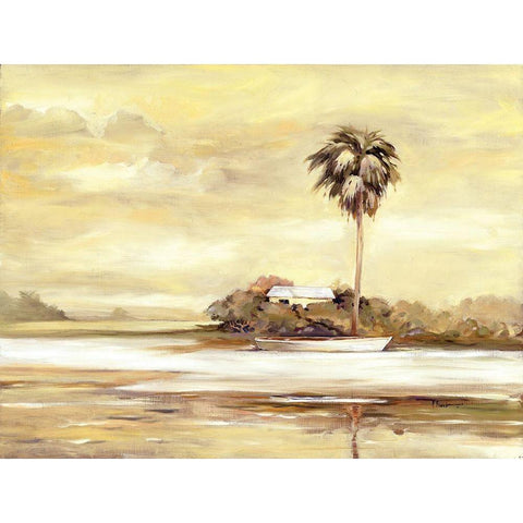 Island Gold Ornate Wood Framed Art Print with Double Matting by Brent, Paul