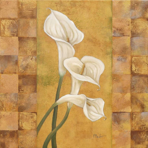 Flora del Rey I White Modern Wood Framed Art Print by Brent, Paul