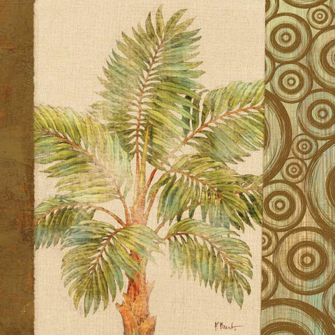 Parlor Palm II Gold Ornate Wood Framed Art Print with Double Matting by Brent, Paul