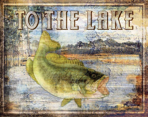 To the Lake White Modern Wood Framed Art Print with Double Matting by Brent, Paul