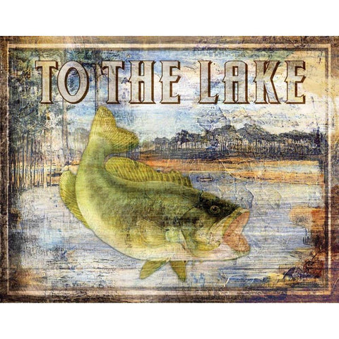 To the Lake White Modern Wood Framed Art Print by Brent, Paul