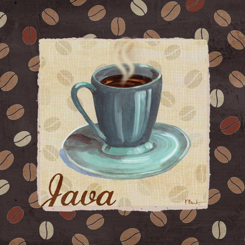 Cup of Joe IV Black Modern Wood Framed Art Print with Double Matting by Brent, Paul