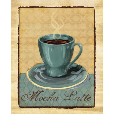 Coffee Club II White Modern Wood Framed Art Print by Brent, Paul