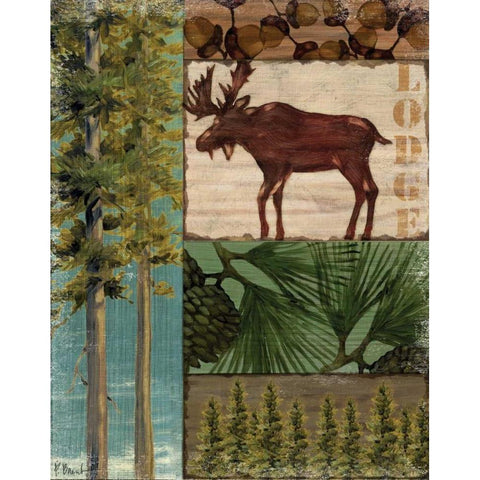 Nature Trail I Gold Ornate Wood Framed Art Print with Double Matting by Brent, Paul