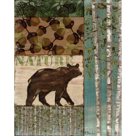 Nature Trail II White Modern Wood Framed Art Print by Brent, Paul