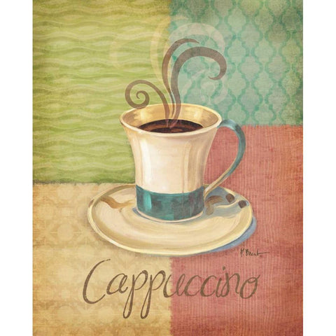 Quattro Coffee I Black Modern Wood Framed Art Print with Double Matting by Brent, Paul