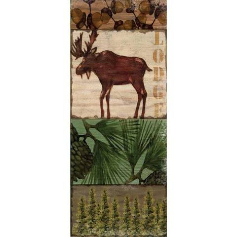 Nature Trail III Black Modern Wood Framed Art Print with Double Matting by Brent, Paul