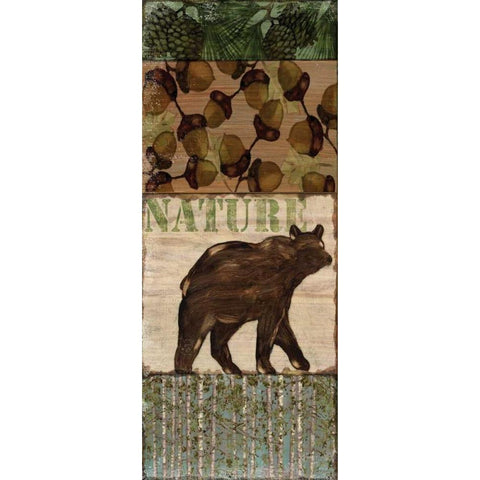 Nature Trail IV White Modern Wood Framed Art Print by Brent, Paul