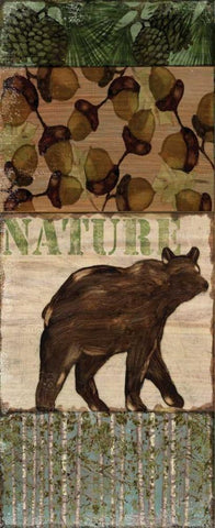 Nature Trail IV Black Ornate Wood Framed Art Print with Double Matting by Brent, Paul