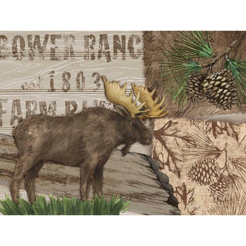 Alpine Collage III Gold Ornate Wood Framed Art Print with Double Matting by Brent, Paul