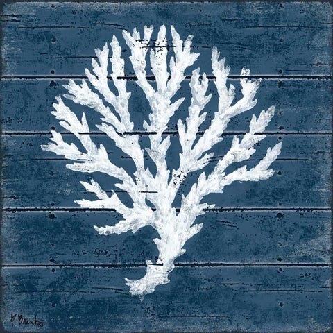 Cape Coral VI White Modern Wood Framed Art Print by Brent, Paul