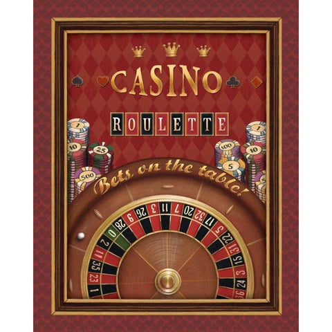 Roulette Gold Ornate Wood Framed Art Print with Double Matting by Brissonnet, Daphne