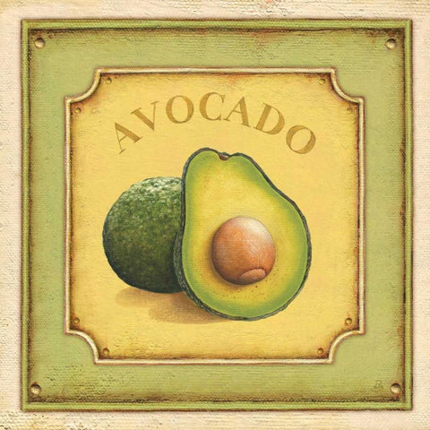 Avocado White Modern Wood Framed Art Print with Double Matting by Brissonnet, Daphne