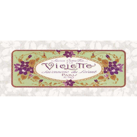 Violette Gold Ornate Wood Framed Art Print with Double Matting by Berman, Susan