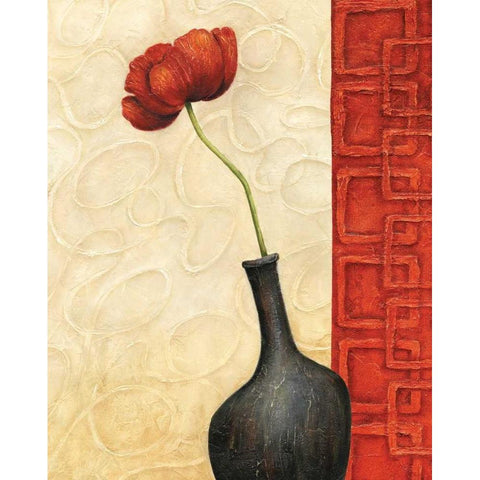 Rouge II Gold Ornate Wood Framed Art Print with Double Matting by Corbin, Delphine