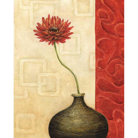 Rouge IV Gold Ornate Wood Framed Art Print with Double Matting by Corbin, Delphine