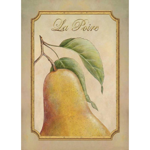 La Poire Black Modern Wood Framed Art Print by Corbin, Delphine