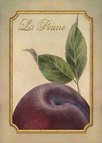 La Prune Black Ornate Wood Framed Art Print with Double Matting by Corbin, Delphine