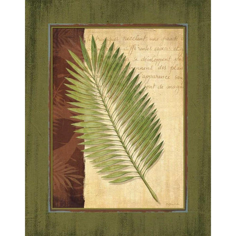 Palm Tropical III Gold Ornate Wood Framed Art Print with Double Matting by Corbin, Delphine