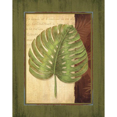 Palm Tropical IV Gold Ornate Wood Framed Art Print with Double Matting by Corbin, Delphine