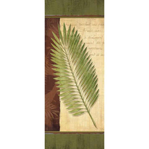 Palm Tropic Panel III White Modern Wood Framed Art Print by Corbin, Delphine