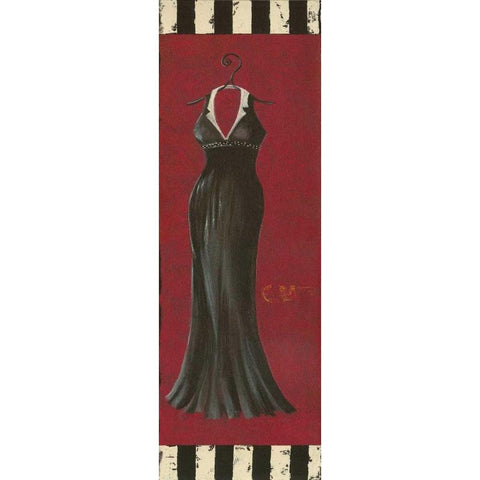 Fancy Dress II Black Modern Wood Framed Art Print by Devereux, Sophie