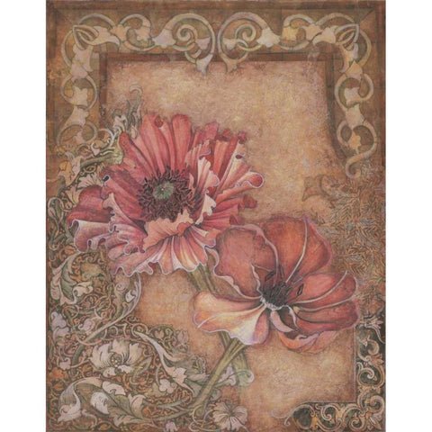 Avalon Romance I Gold Ornate Wood Framed Art Print with Double Matting by Engman, Allyn