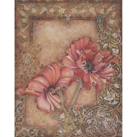 Avalon Romance II Gold Ornate Wood Framed Art Print with Double Matting by Engman, Allyn