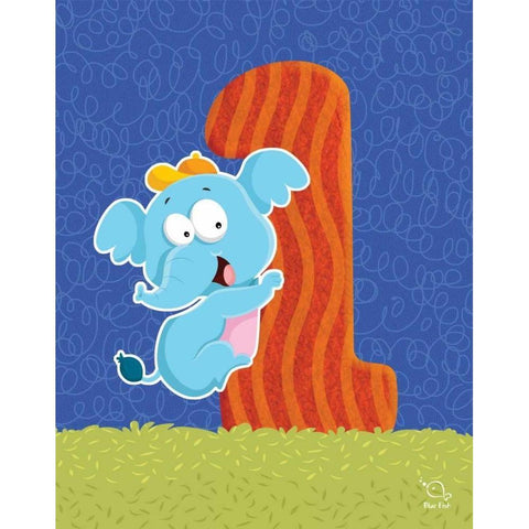 Ellie 1 Black Modern Wood Framed Art Print with Double Matting by Blue Fish