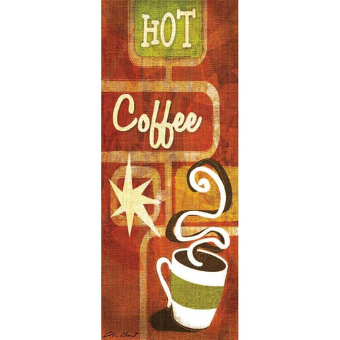 Retro Coffee III Gold Ornate Wood Framed Art Print with Double Matting by Gamel, Stacy