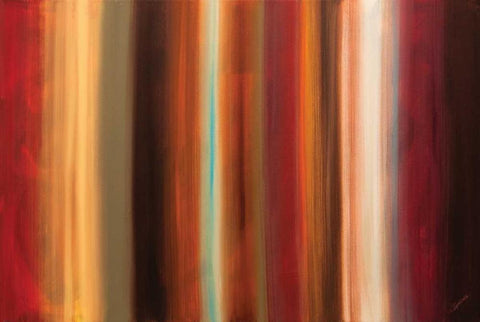 Serenidad White Modern Wood Framed Art Print with Double Matting by Guedez, Carmen