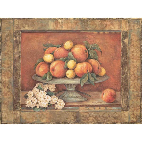 Florentine Peach White Modern Wood Framed Art Print by Gladding, Pamela