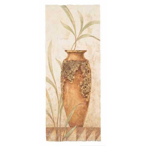 Rustic Venetian Urn II White Modern Wood Framed Art Print by Gladding, Pamela