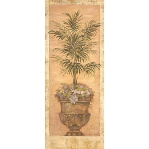Parlor Palm III Gold Ornate Wood Framed Art Print with Double Matting by Gladding, Pamela