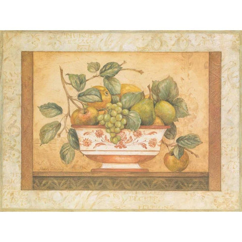 Frutta Alla Siena II Gold Ornate Wood Framed Art Print with Double Matting by Gladding, Pamela