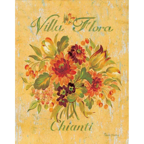 Chianti Gold Ornate Wood Framed Art Print with Double Matting by Gladding, Pamela