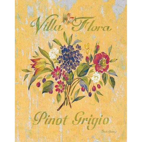 Pinot Grigio White Modern Wood Framed Art Print by Gladding, Pamela