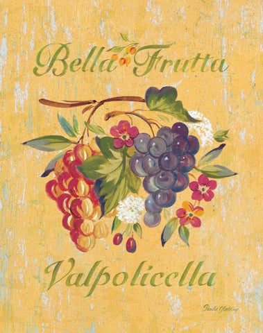 Valpolicella White Modern Wood Framed Art Print with Double Matting by Gladding, Pamela