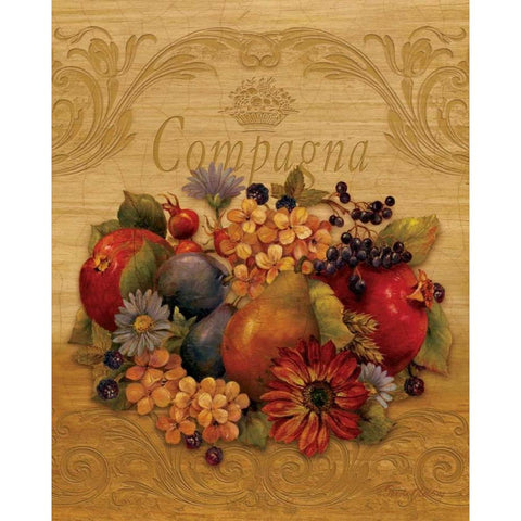 Compagna Gold Ornate Wood Framed Art Print with Double Matting by Gladding, Pamela