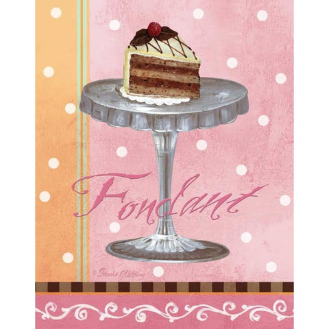 Pink Fondant White Modern Wood Framed Art Print by Gladding, Pamela