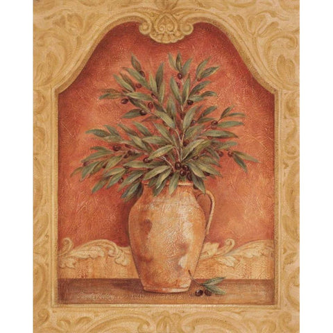 Sienna Fruit I White Modern Wood Framed Art Print by Gladding, Pamela