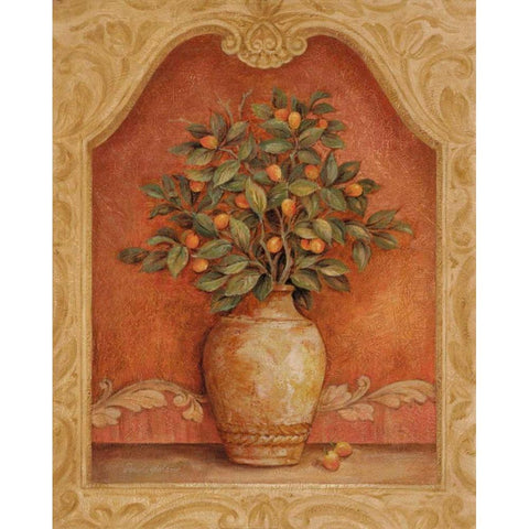 Sienna Fruit II White Modern Wood Framed Art Print by Gladding, Pamela