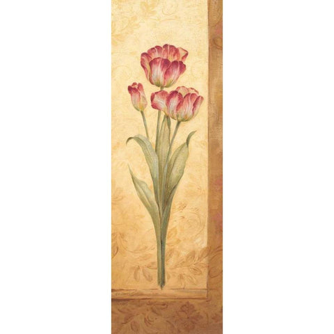 Grandiflora IV Gold Ornate Wood Framed Art Print with Double Matting by Gladding, Pamela
