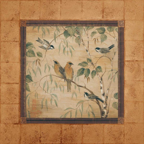 Outdoor Aviary II White Modern Wood Framed Art Print by Gladding, Pamela