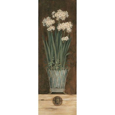 Petit Jardin I White Modern Wood Framed Art Print by Gladding, Pamela