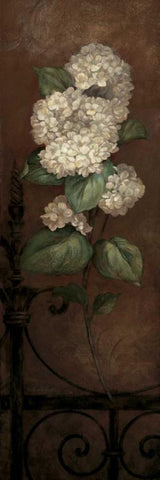 Gramercy Park Panel I Black Ornate Wood Framed Art Print with Double Matting by Gladding, Pamela
