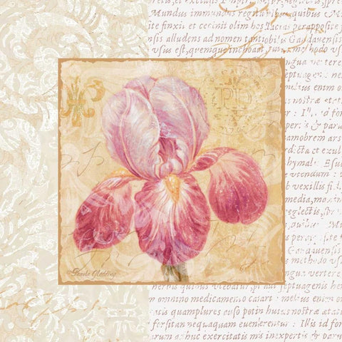 Le Jardin II Gold Ornate Wood Framed Art Print with Double Matting by Gladding, Pamela